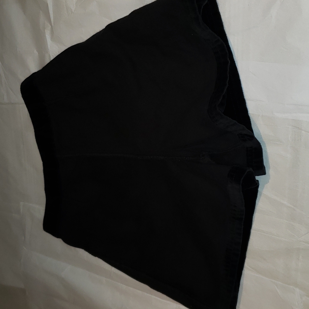 OLD NAVY Skort Girls Snap Buttons Front Cotton Velour Velvet Black - Picture 6 of 12